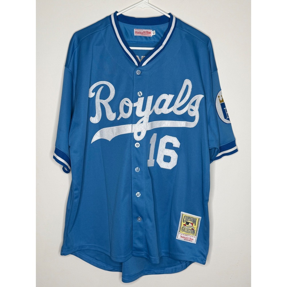 Mitchell & Ness Bo Jackson Kansas City Royals Jersey Blue 16 MLB Size 52 XXL